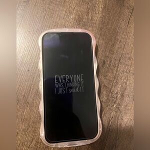 Salmon pink iPhone 13. 128 GB, charger, case and box included for free